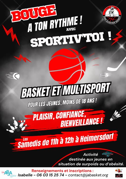 Sportiv’toi ! les samedis à la salle de Heimersdorf