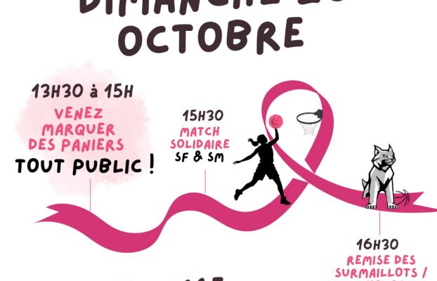 Dimanche 26 octobre : venez shooter le cancer du sein