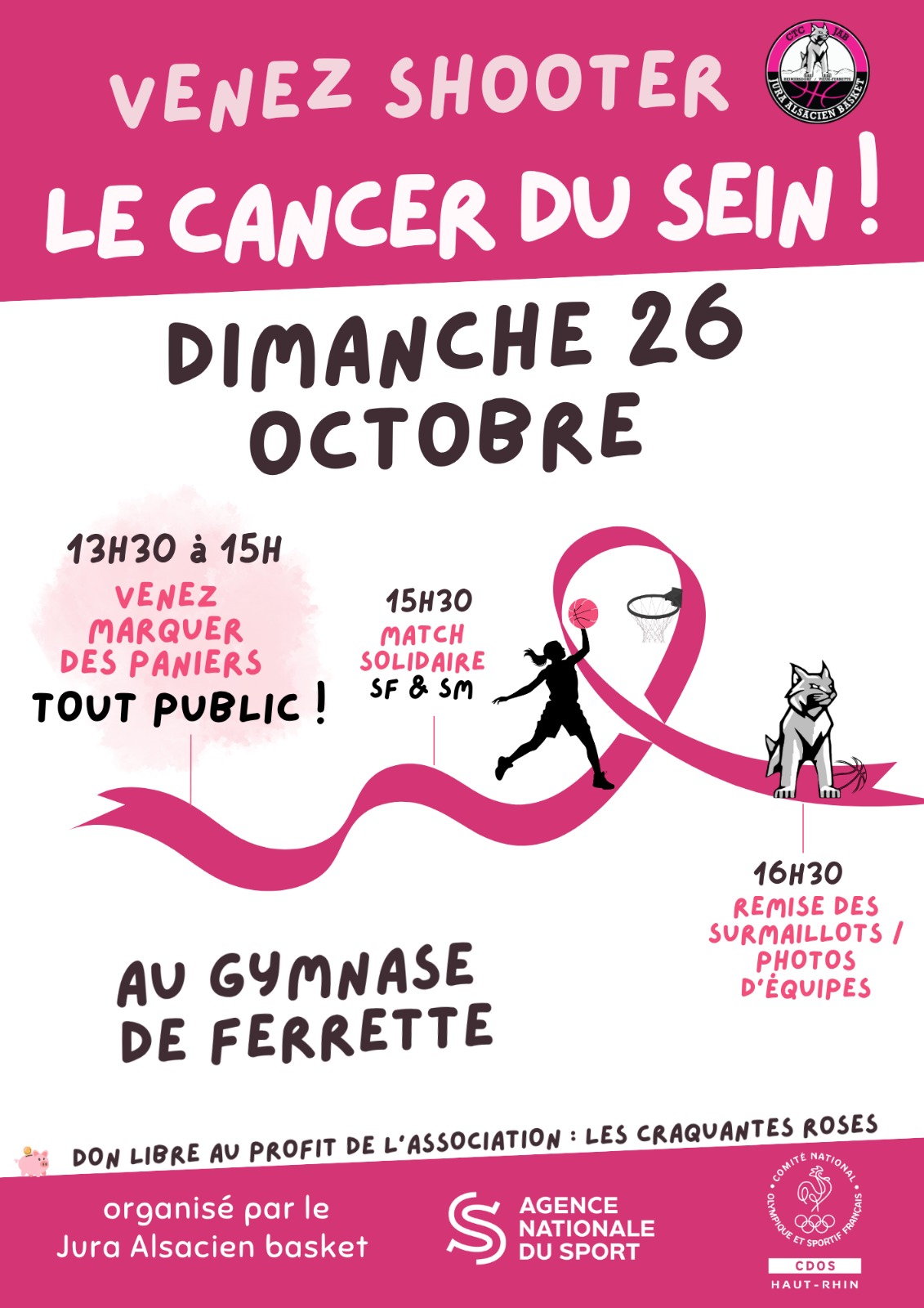 Dimanche 26 octobre : venez shooter le cancer du sein