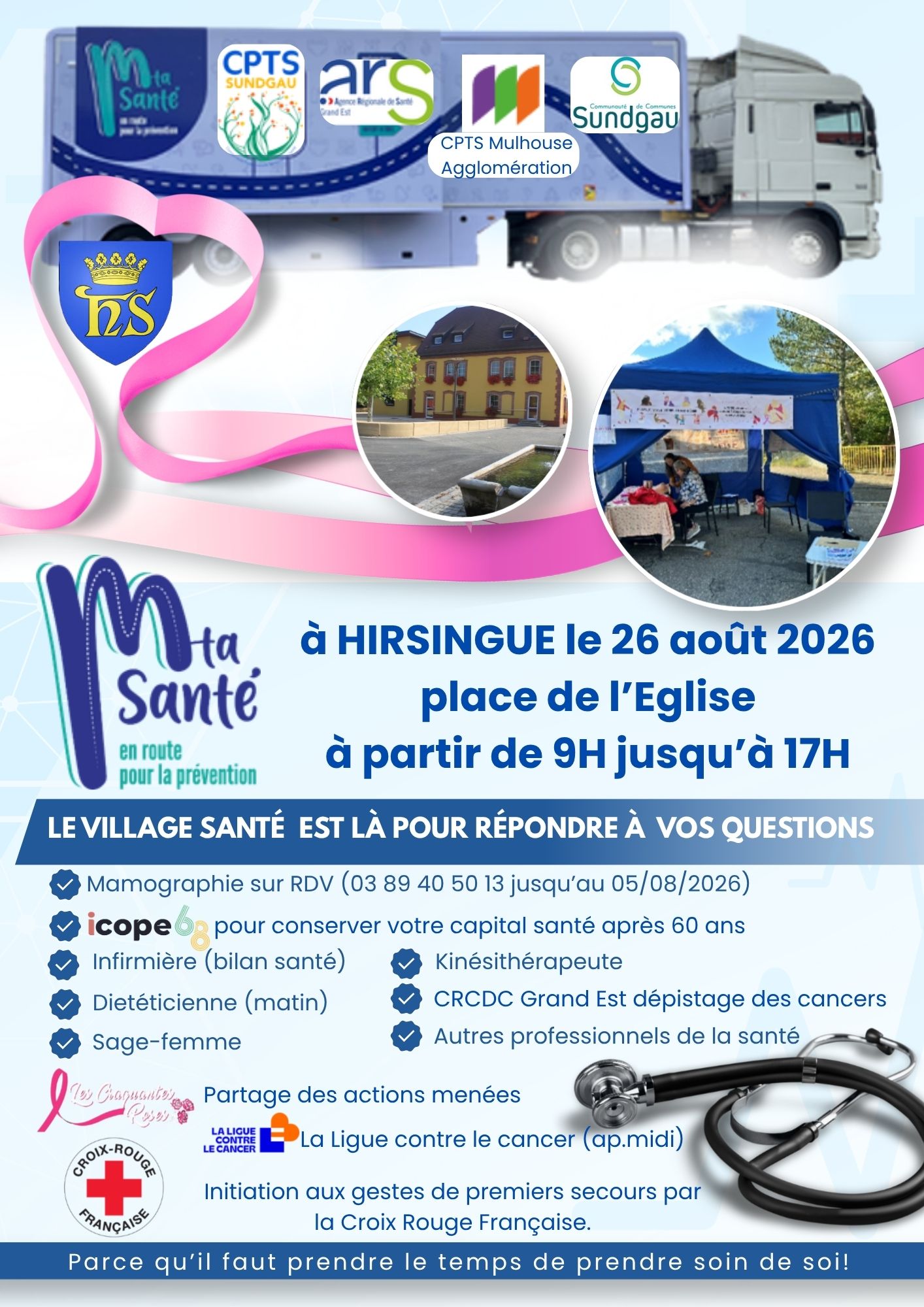 Le camion M ta Santé à Hirsingue le 26 août 2026